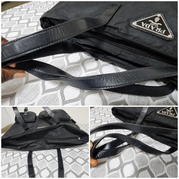 Authentic Prada Tessuto Pockets Tote Bag Black - Picture 10 of 12
